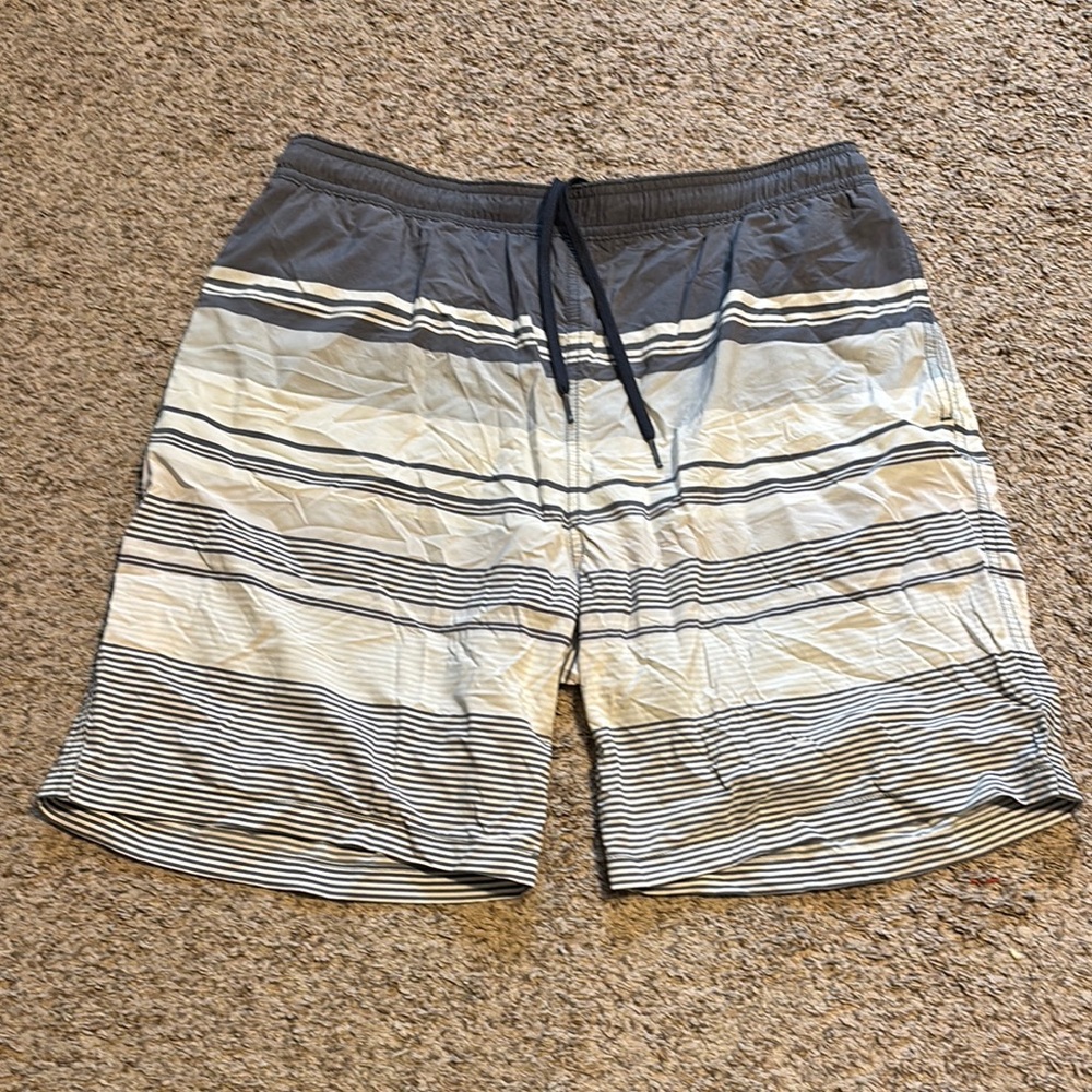 Kirkland Signature Gray and White Board Shorts Swimwear